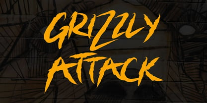 Grizzly Attack Font Poster 1