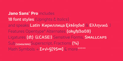 Jano Sans Pro Font Poster 7