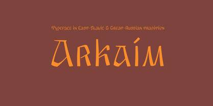 Arkaim Font Poster 2