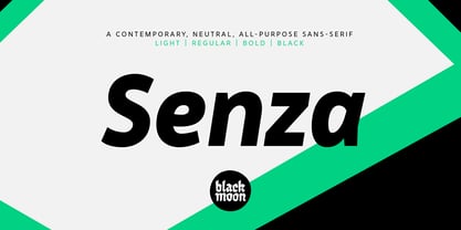 Senza Font Poster 1