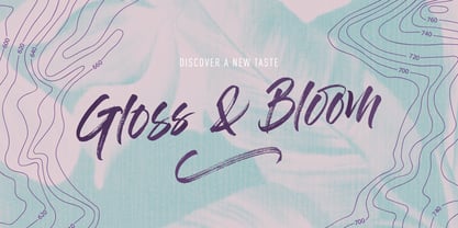 Gloss And Bloom Font Poster 6