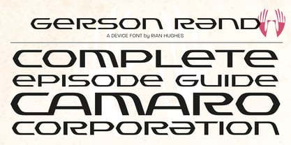Gerson Rand Font Poster 3