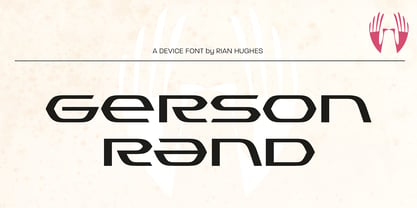 Gerson Rand Font Poster 2
