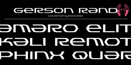 Gerson Rand Font Poster 1