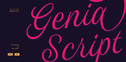 Genia Font Poster 1