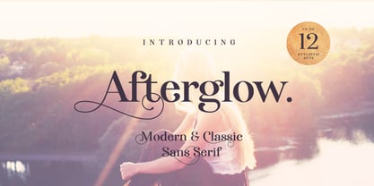 Afterglow Font Poster 1