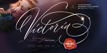 Outstanding Victoria Font Poster 9
