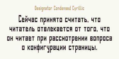Designator Font Poster 5