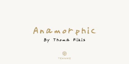 Anamorphic Font Poster 1