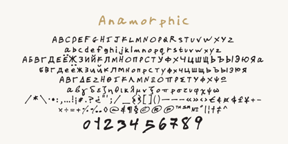 Anamorphic Font Poster 2
