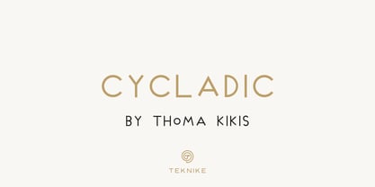 Cycladic Fuente Póster 1