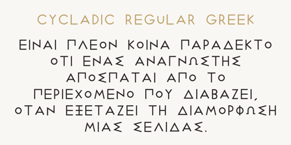 Cycladic Font Poster 4