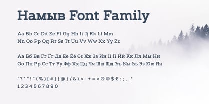 Namyv Font Poster 2