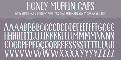 Honey Muffin Fuente Póster 5