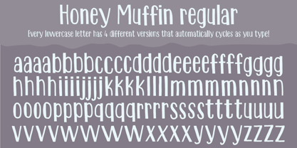 Honey Muffin Font Poster 6