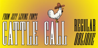 Cattle Call JNL Font Poster 1