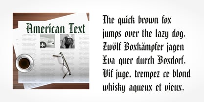 American Text Font Poster 2