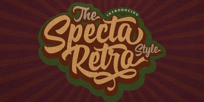 Specta Retro Script Font Poster 1