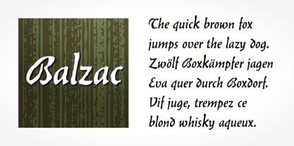 Balzac Font Poster 2