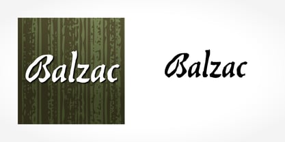 Balzac Font Poster 5