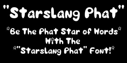 Starslang Phat Police Affiche 5
