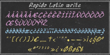 Rapido Font Poster 8