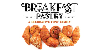 Breakfast Pastry Font Poster 1