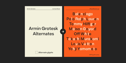 Armin Grotesk Police Poster 11