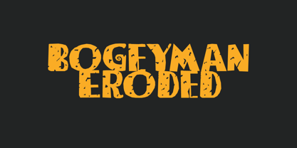 Bogeyman Font Poster 1