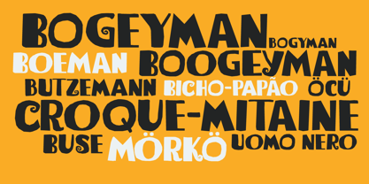 Bogeyman Font Poster 2