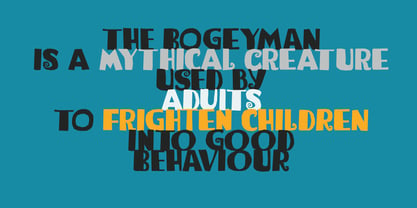 Bogeyman Font Poster 3