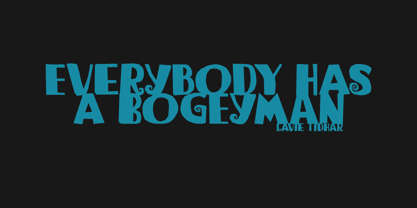 Bogeyman Font Poster 4
