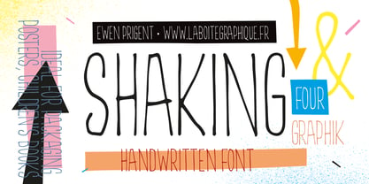 Shaking Font Poster 1