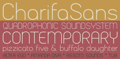 Charifa Sans Font Poster 2