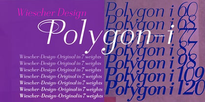 Polygon I Font Poster 3