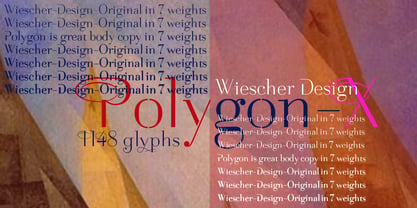 Polygon X Font Poster 3