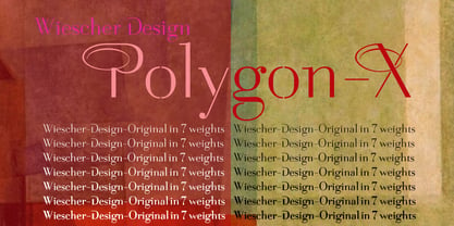 Polygon X Font Poster 4