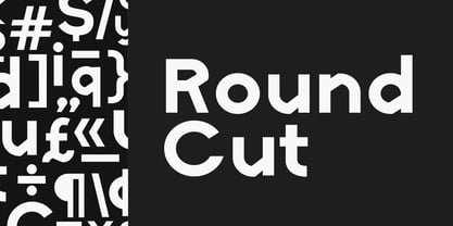 RoundCut Font Poster 1