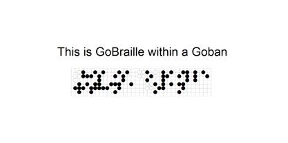 Go Braille Font Poster 1