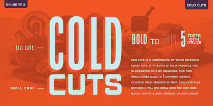 Cold Cuts Font Poster 5