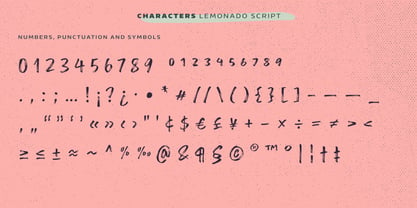 Lemonado Font Poster 1