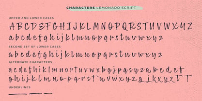 Lemonado Font Poster 2