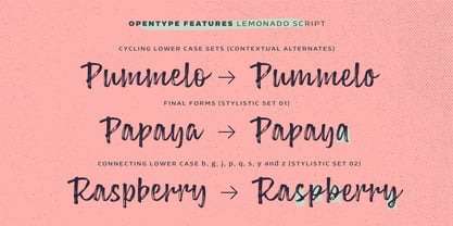 Lemonado Font Poster 5