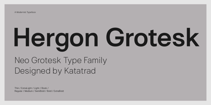 Hergon Grotesk Fuente Póster 9