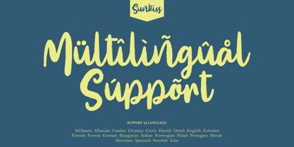 Sunkiss Font Poster 5
