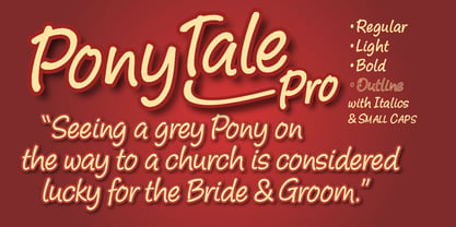 Pony Tale Pro Fuente Póster 1