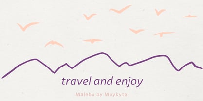 Malebu Font Poster 6