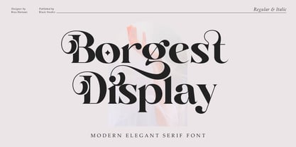 Borgest Display Font Poster 1
