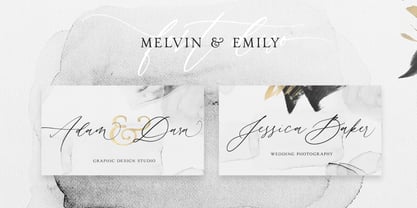 Melvin and Emily Font Poster 2