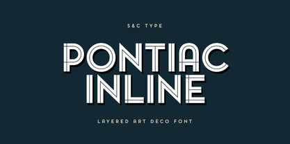 Pontiac Inline Font Poster 1